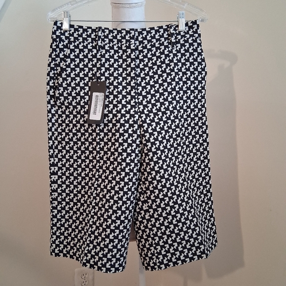 Off-White Formal Bermuda Shorts In Pop- Pattern Size 4 NWT - Picture 11 of 14